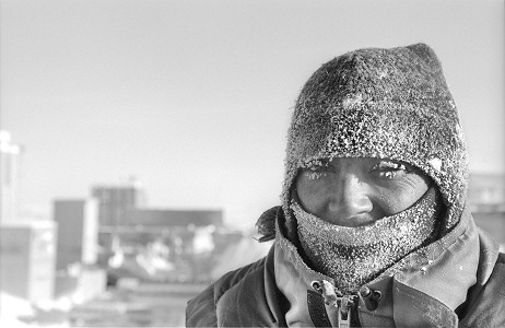 [FrozenFaceStephane-BW.jpg]
Stephane as yet another frozen face.