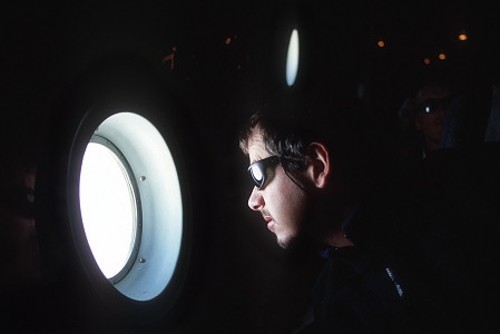 [WindowC130b.jpg]
Watching the Antarctic Coast from the window of an incoming C-130. Excitement is building up as we are about to reach the southern continent.