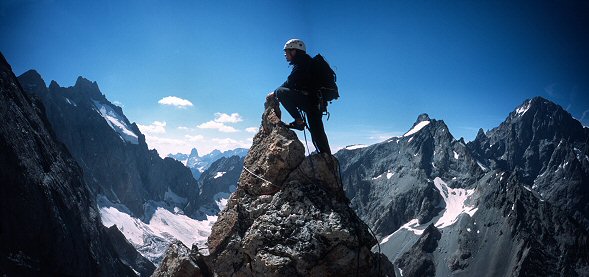 [AuroreNucleaire_Summit_Pano.jpg]
Another GR21 image with Jenny on the very summit of Aurore Nucleaire, a long classic rock route in Oisans.