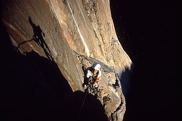 [SalatheHeadwallH.jpg]
Reaching the headwall above the roof in the sunset.