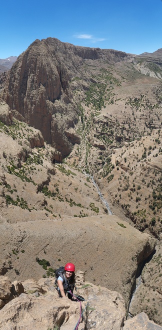 [20120513_130720_OujdadBarakaVPano_.jpg]
A view farther up the canyon on Tadrararte: some good routes up there as well.