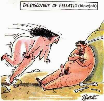 [toon106.jpg]
The discovery of felatio (blowjob)