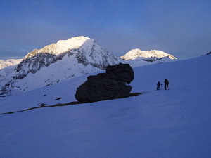 Morning start towards the Pt Echelle