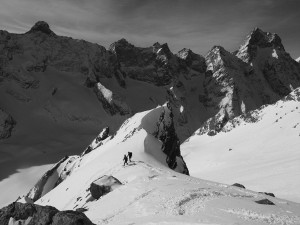 The Lauze pass below the Rateau in the Vallon du Diable