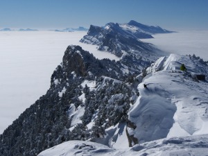 The Vercors Range in winter