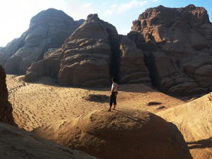 Looking down at Barrah canyon