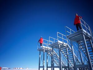 The future stairs of Concordia, waiting for their installation