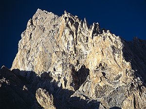 Grand Teton and the Exum ridge, seen from the pass