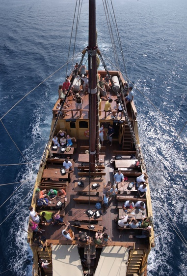 [20070826_111349_OldShipCruiseVPano_.jpg]
Day cruise on a reconstitution of an old merchant ship of the past sea-empire of Dubrovnik.