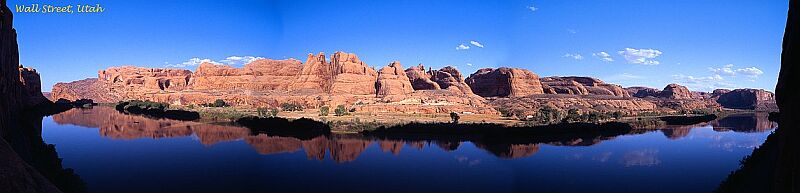 Panorama of the Colorado River and Wall Street, Moab, Utah, 2001