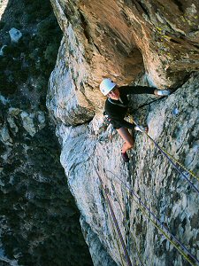 Jenny on Crimson Chrysalis, Red Rocks